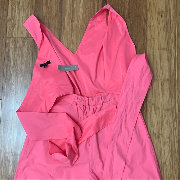 J. Crew Dark Matter Jumpsuit Bright Coral 452-40 - Picture 7 of 8